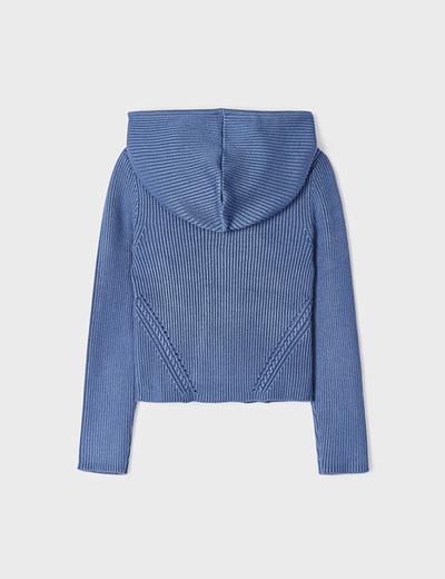 Bluza trykot ze ściągaczem dla dziewczynki Mayoral - niebieska