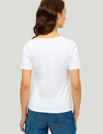 T-shirt damski biały