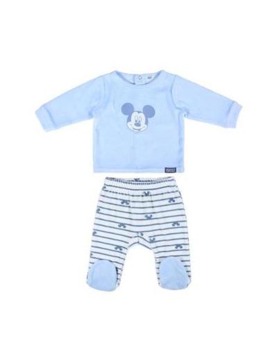 Piżamka niemowlęca Myszka Miki - jasno niebieska