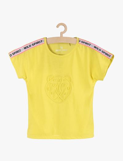 T-Shirt dziewczęcy żółty z tygrysem Wild Spirit