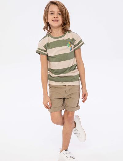 T-shirt dla chłopca bawełniany w paski
