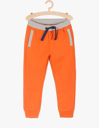 Spodnie dresowe chłopięce - pomarańczowe