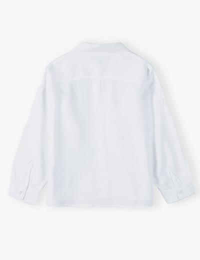 Biała klasyczna koszula z długim rękawem