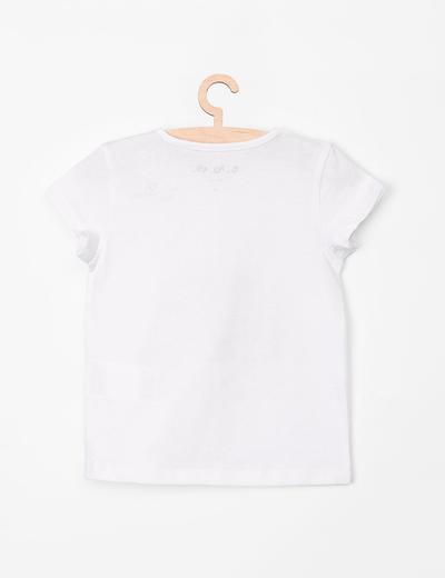 T-Shirt niemowlęcy biały z nadrukiem- 100% bawełna