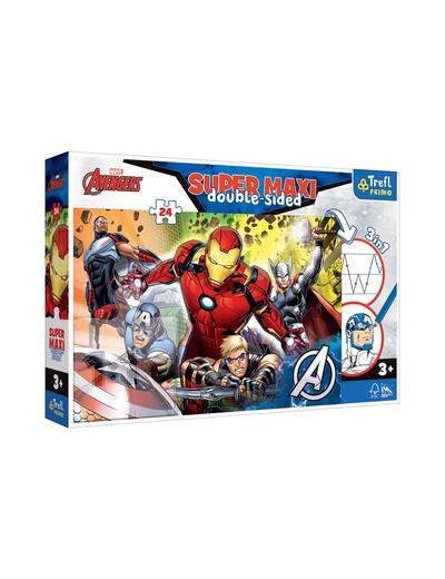 Puzzle dla dzieci Super Maxi Double Sided - Avengers wiek 3+