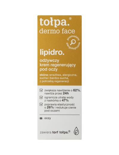 Lipidro Odżywczy krem regenerujący pod oczy Tołpa 10 ml