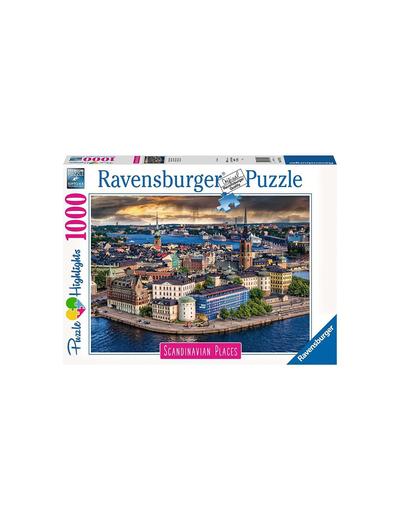 Puzzle Skandynawskie Miasto Widok 1000 elementów