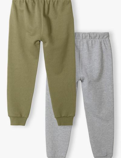 2pak spodni dresowych dla chłopca - szare i khaki - Limited Edition
