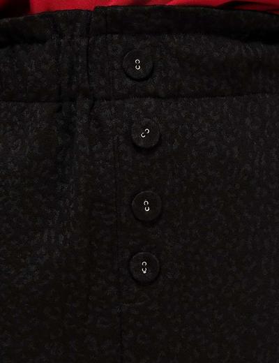 Spódnica z ozdobnymi guziczkami  - czarna