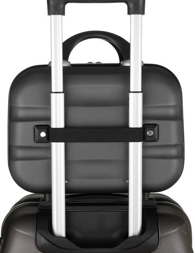 Podróżny kuferek z uchwytem na walizkę — Peterson szary unisex