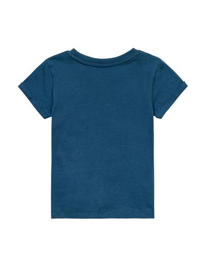 Niebieski t-shirt dla niemowlaka z napisem