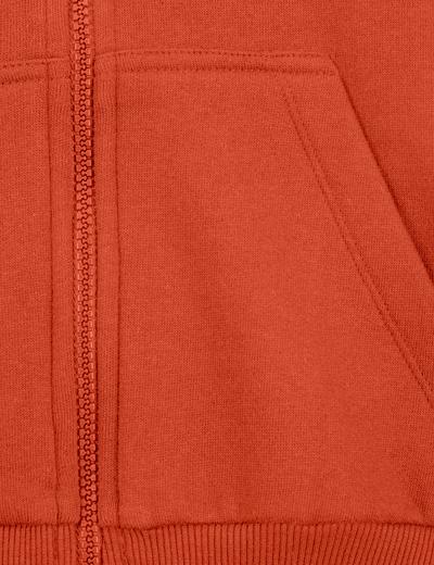 Pomarańczowa rozpinana bluza dresowa z kapturem - unisex - Limited Edition