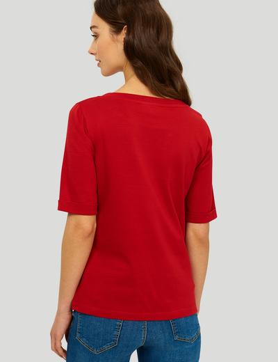 T-shirt damski czerwony