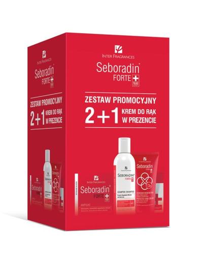Seboradin Forte zestaw (szampon+ampułki +krem do rąk w prezencie)