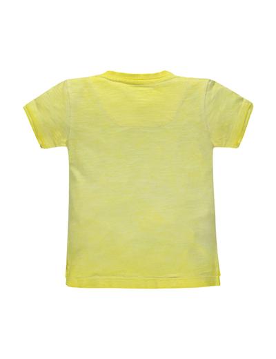 Chłopięca koszulka z krótkim rękawem żółta