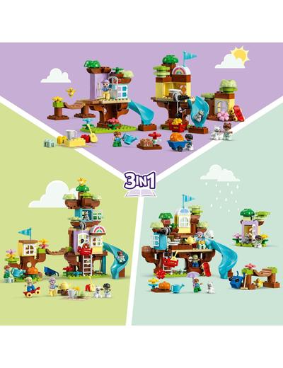 Klocki LEGO Duplo 10993 - Domek na drzewie 3w1