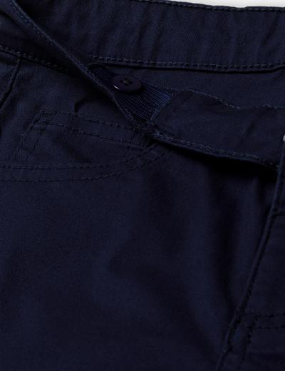 Granatowe eleganckie spodnie dla chłopca - slim - Max&Mia