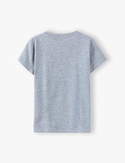 T-shirt chłopięcy bawełniany z nadrukiem