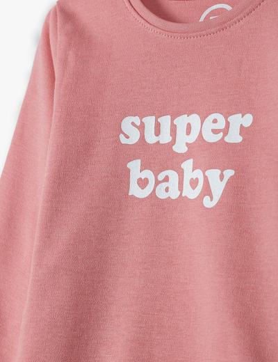Body bawełniane różowe - Super baby