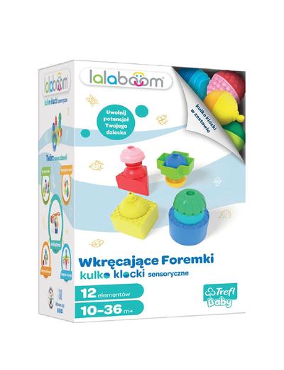 Zabawka sensoryczna - Lalaboom - Mini set - Wkręcające Foremki