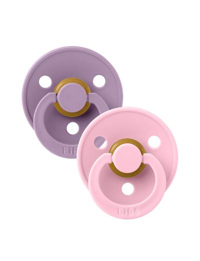 Bibs Colour 2-pack Lavender & Baby pink 0-6 m-c kauczuk hevea