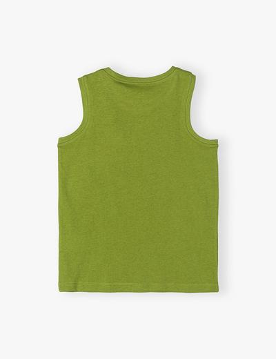 Bawełniany T-shirt dla chłopca zielony