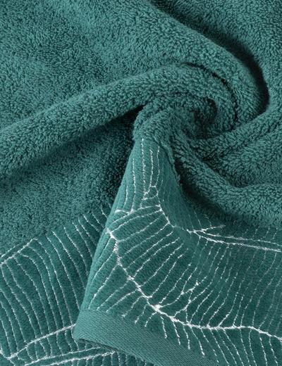 Ręcznik metalic (07) 70x140 cm turkusowy
