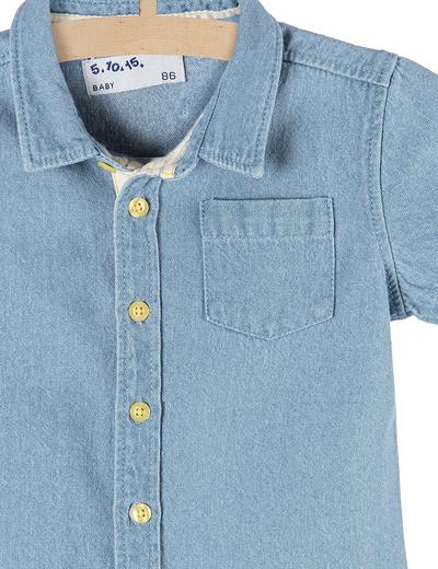 Koszula jeansowa dla niemowlaka- niebieska