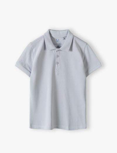 T-shirt polo dla chłopca - niebieski - Max&Mia