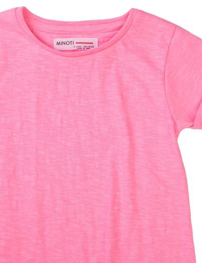 T-shirt dziewczęcy klasyczny różowy- 100% bawełna