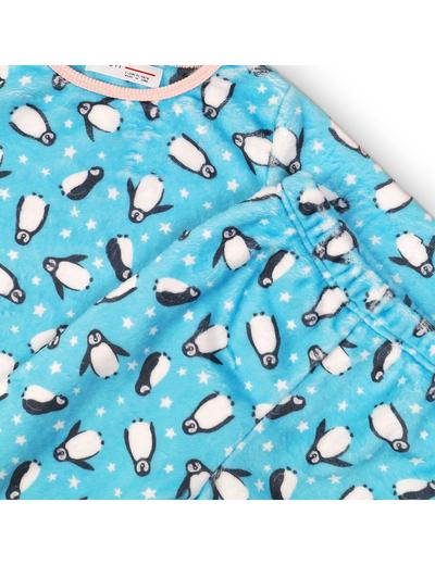 Piżama niemowlęca w pingwiny - niebieska