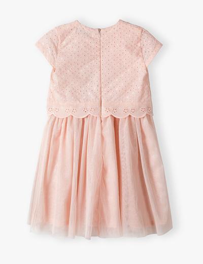Różowa elegancka sukienka dla dziewczynki