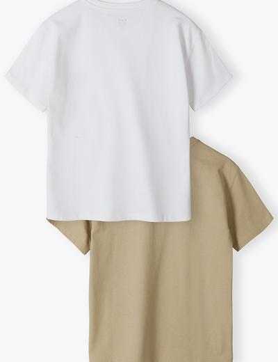 T-shirty beżowy i biały - Limited Edition