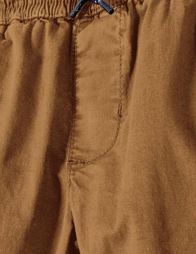Spodnie brązowe typu bojówki dla małego chłopca