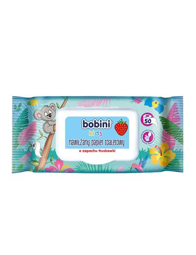 BOBINI KIDS Nawilżany papier toaletowy dla dzieci - zapach truskawkowy 50szt