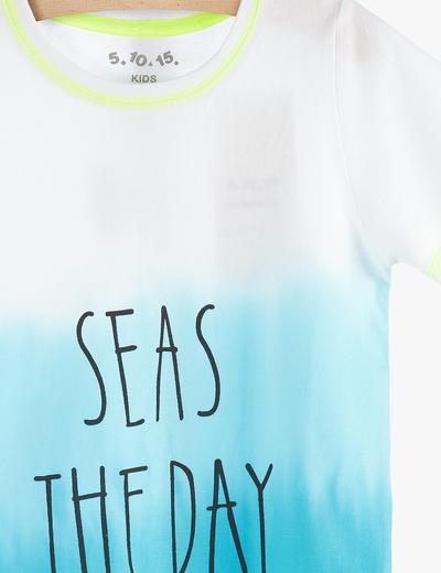 Pidżama chłopięca niebieska "Seas the Day"