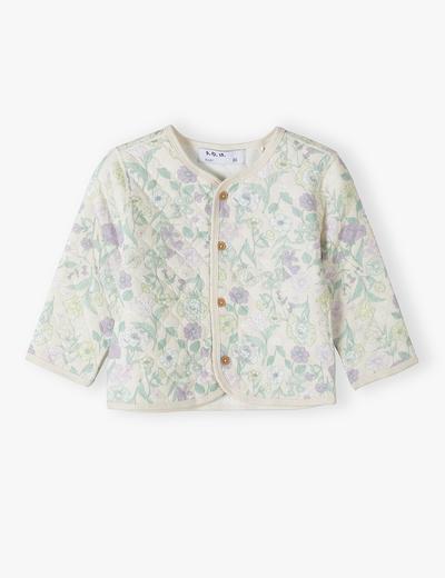 Pikowa bluza w kwiaty - bomberka dla niemowlaka - 5.10.15.