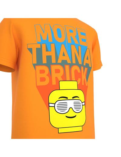 Koszulka dziecięca LEGO® „MORE THAN A BRICK” - pomarańczowa