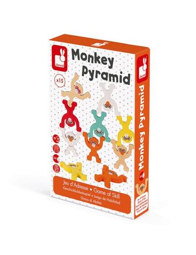 Gra zręcznościowa piramida Małpki Janod 3+