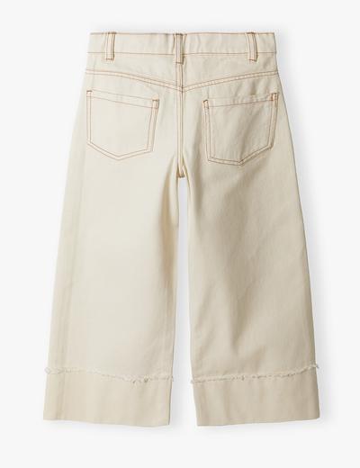 Jeansowe spodnie culotte - ecru - Lincoln&Sharks