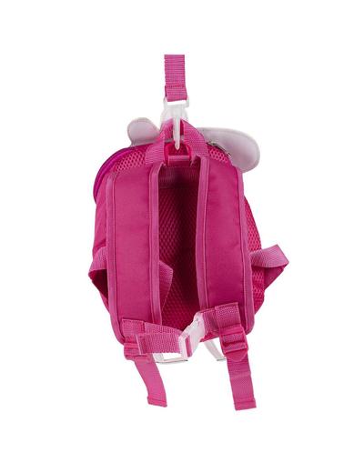 Plecak dziecięcy przedszkolny z paskiem do kontroli rodzicielskiej Świnka Peppa - różowy