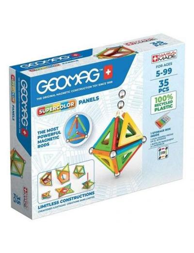 Geomag - klocki konstrukcyjne - Supercolor Panels Recycled - 35 elementy wiek 5+