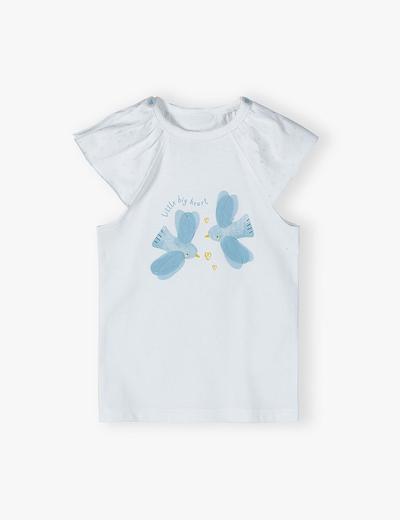 Bawełniany T-shirt niemowlęcy z aplikacją 3D