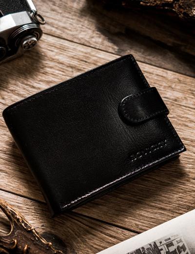 Elegancki portfel męski z systemem antyskimmingowym RFID Protect — Rovicky
