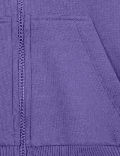 Fioletowa rozpinana bluza dresowa z kapturem - unisex - Limited Edition
