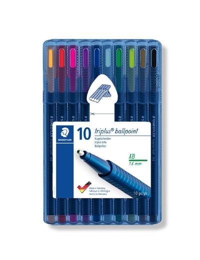 Długopis triplus ball XB Staedtler - 10 kolorów w etui
