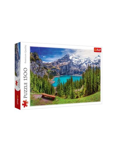 Puzzle 1500 Jezioro Oeschinen, Alpy, Szwajcaria