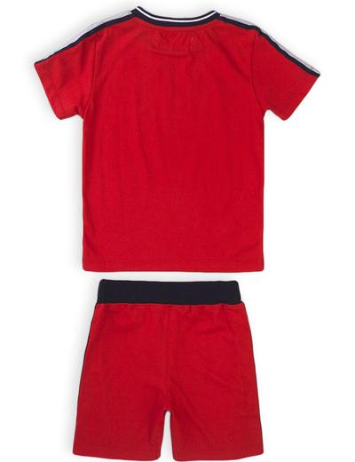 Piżama chłopięca z krótkim rękawem czerwona