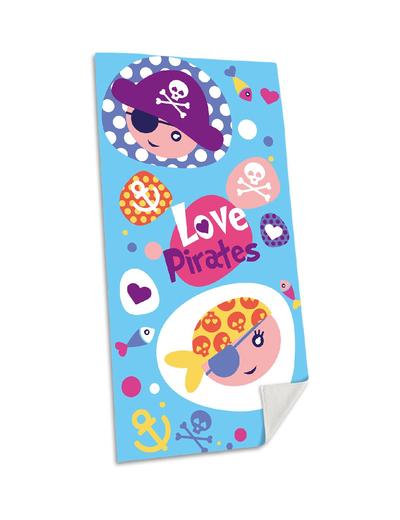 Ręcznik plażowy bawełniany Love Pirates 140x70cm
