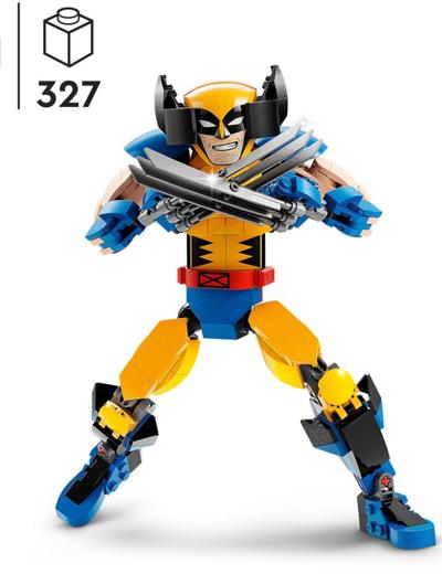 Klocki LEGO Super Heroes 76257 Marvel Figurka Wolverinea do zbudowania - 327 elementów, wiek 8 +